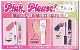 Духи, Парфюмерия, косметика Набор - theBalm Holiday Kit Pink Please (blush/4ml + f/drops/28ml + mascara/8ml)