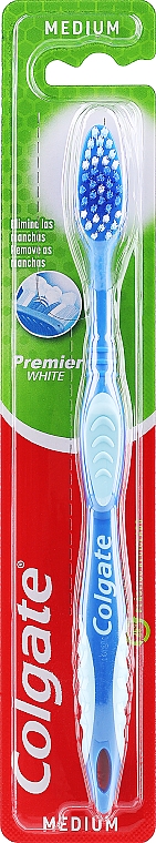 Зубная щетка "Премьер" средней жесткости №1, синяя 2 - Colgate Premier Medium Toothbrush — фото N1