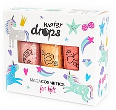 Парфумерія, косметика Набір дитячих лаків для нігтів "Принцеса піску" - Maga Cosmetics For Kids Water Drops Sand Princess