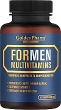 Мультивітаміни для чоловіків, таблетки - Голден-Фарм — фото N1