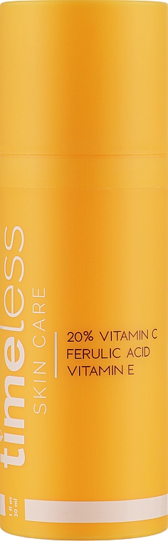 Сыворотка для лица с витаминами - Timeless Skin Care 20% Vitamin C — фото N1