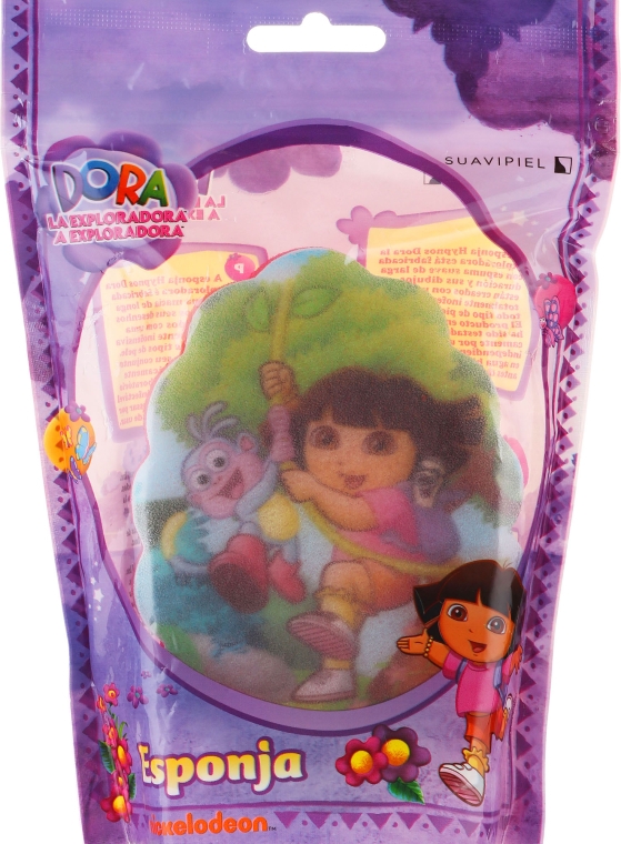 Губка банна дитяча "Дора", 6 - Suavipiel Dora Bath Sponge — фото N3
