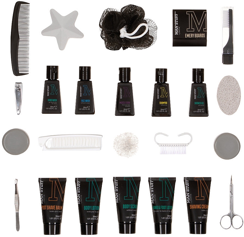 Набор "Адвент-календарь", 24 продукта - Technic Cosmetics Man'Stuff Toiletry Advent Calendar — фото N2