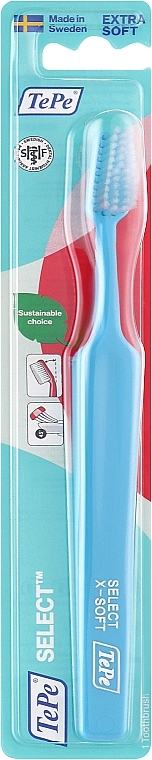 Зубная щетка Select Compact Extra Soft, очень мягкая, голубая - TePe Toothbrush — фото N1