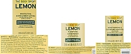 Набор - The Body Shop Lovely & Clean Lemon Hand Care Gift (lot/200ml + soap/250ml + h/gel/200ml) — фото N4