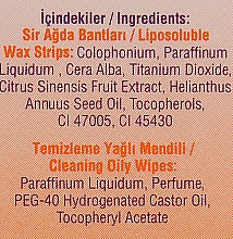 Восковые полоски для депиляции лица с экстрактом апельсина - Vi-Vet Liposoluble Wax Strips Orange — фото N4