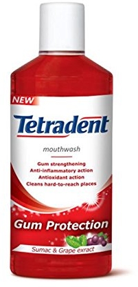 Ополаскиватель для защиты десен - Tetradent Gum Protection Mouthwash — фото N1
