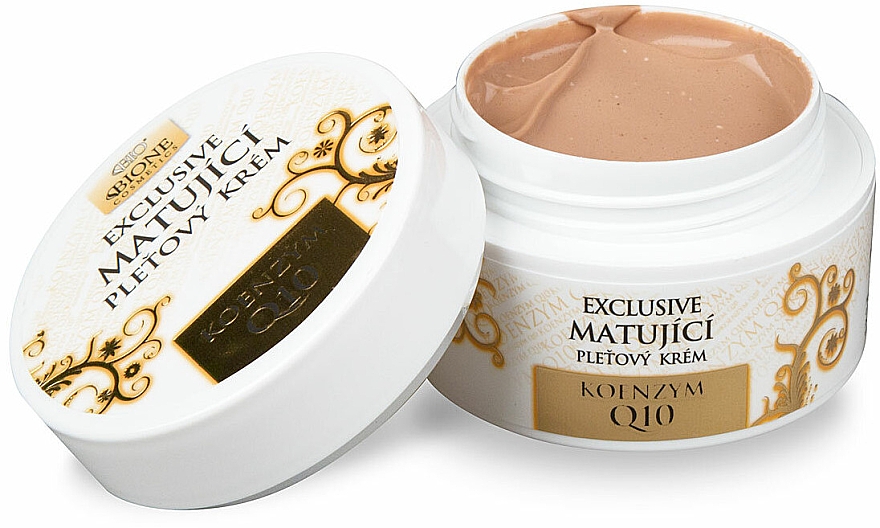 Матирующий крем для лица - Bione Cosmetics Exclusive Mattifying Cream Q10 — фото N4