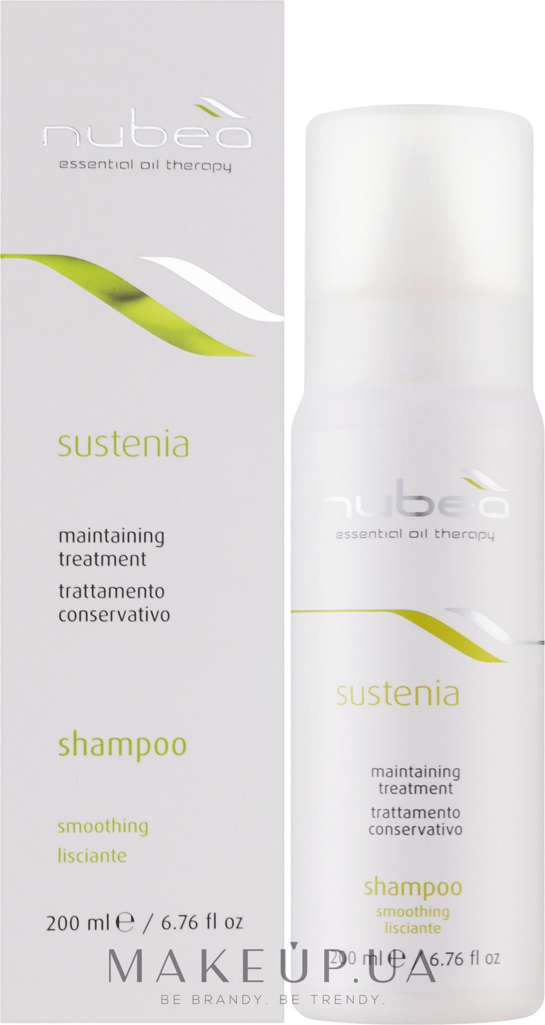Разглаживающий шампунь для волос - Nubea Sustenia Smoothing Shampoo — фото 200ml