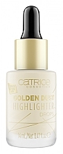 Духи, Парфюмерия, косметика Хайлайтер - Catrice Golden Dust Highlighter Drops (тестер)