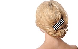 Заколка для волос "Contrast stripes" - Kosmart — фото N3