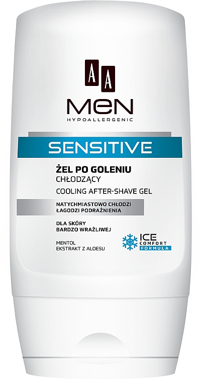 Гель після гоління - AA Cosmetics Men Sensitive After-Shave Gel Cooling — фото N2