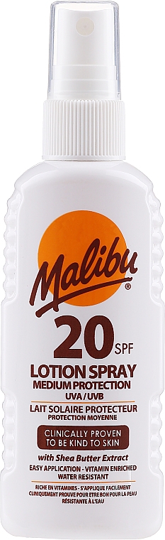 Лосьон-спрей для тела - Malibu Lotion Spray SPF20 — фото N1