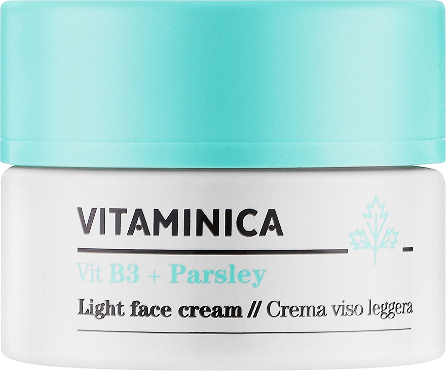 Легкий крем для обличчя - Bioearth Vitaminica Vit B3 + Parsley Light Face Cream