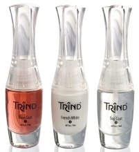 Духи, Парфюмерия, косметика Набор для французского маникюра - Trind French Manicure Set RED (base/9ml + nail/9ml + car/9ml + stickers/120)