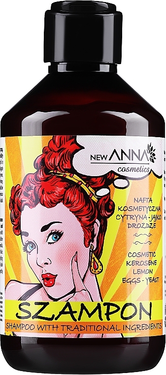 Шампунь для волосся з керосином, лимоном і дріжджами - New Anna Cosmetics Retro Hair Care Shampoo — фото N1