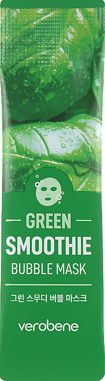 Киснева детокс-маска смузі - Verobene Green Smoothie Bubble Mask — фото N1
