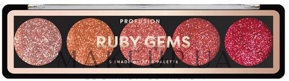 Profusion Cosmetics 5 Shade Glitter Palette