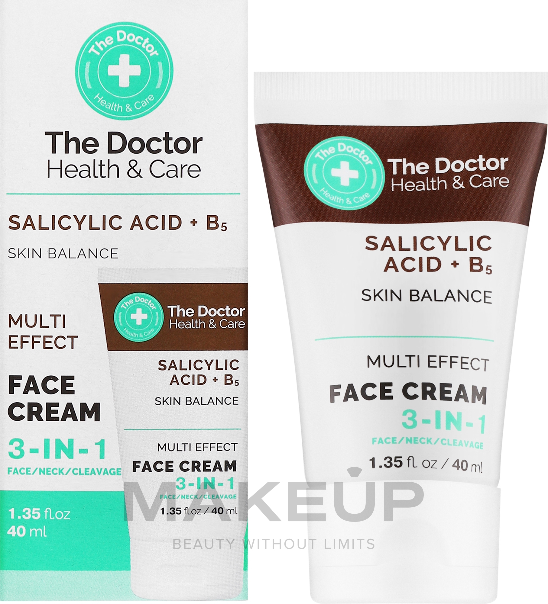 Крем для лица 3 в 1 - The Doctor Health & Care Salicylic Acid + B5 Face Cream — фото 40ml