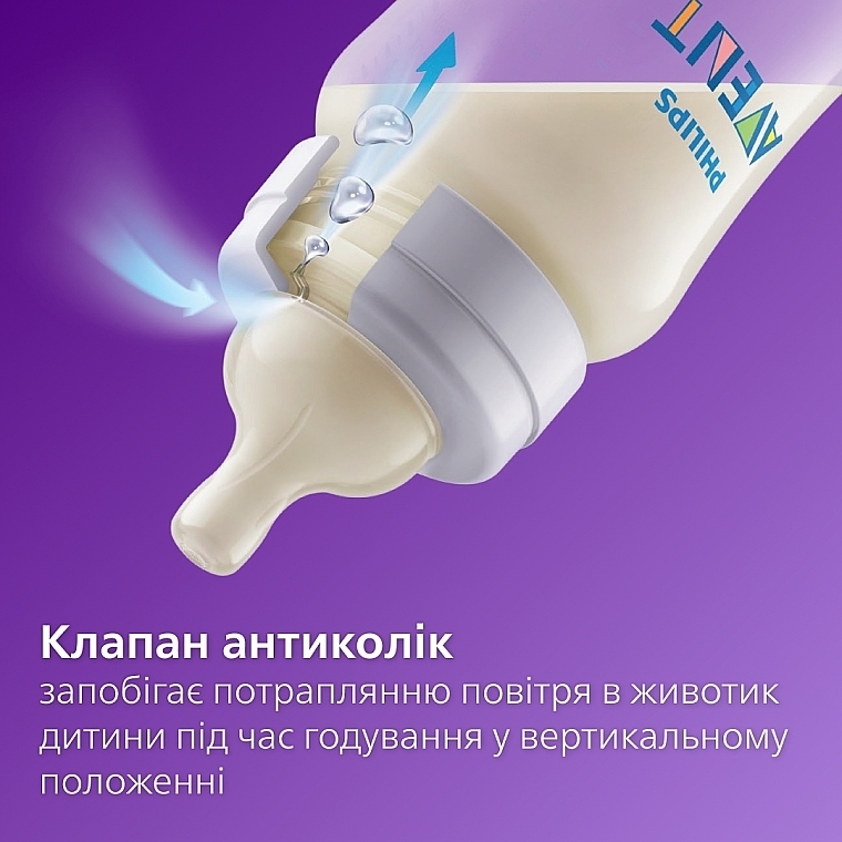 Бутылочка для кормления "Анти-колик", 125 мл, 0+ м - Philips Avent — фото N5