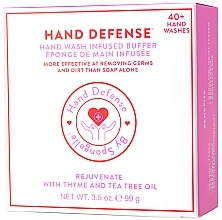Пенная многоразовая губка для рук - Spongelle Hand Defense Rejuvenate Pink — фото N2