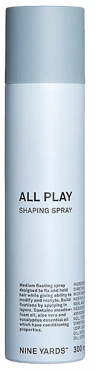 Спрей для волосся, середня фіксація   - Nine Yards All Play Shaping Spray — фото N1