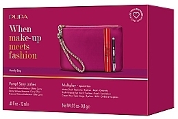 Набір - Pupa Vamp! Sexy Lashes & Mini Multiplay (mascara/12ml + pencil/0,8g + bag) — фото N2
