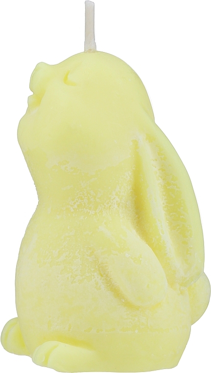 Декоративна свічка "Кролик" з ароматом брауні, жовта - KaWilamowski — фото N1