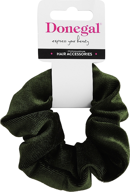 Резинка для волосся FA-5608, темно-зелена - Donegal — фото N1