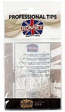 Парфумерія, косметика Типси для нігтів "Гострі", розмір 10, прозорі - Ronney Professional Tips