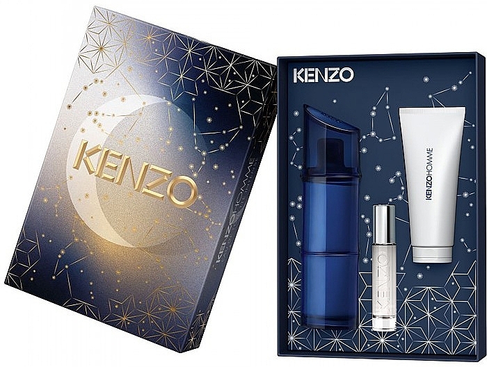 Kenzo Homme Intense - Набір (edt/110ml + edt/mini/10ml + sh/gel/75ml) — фото N2