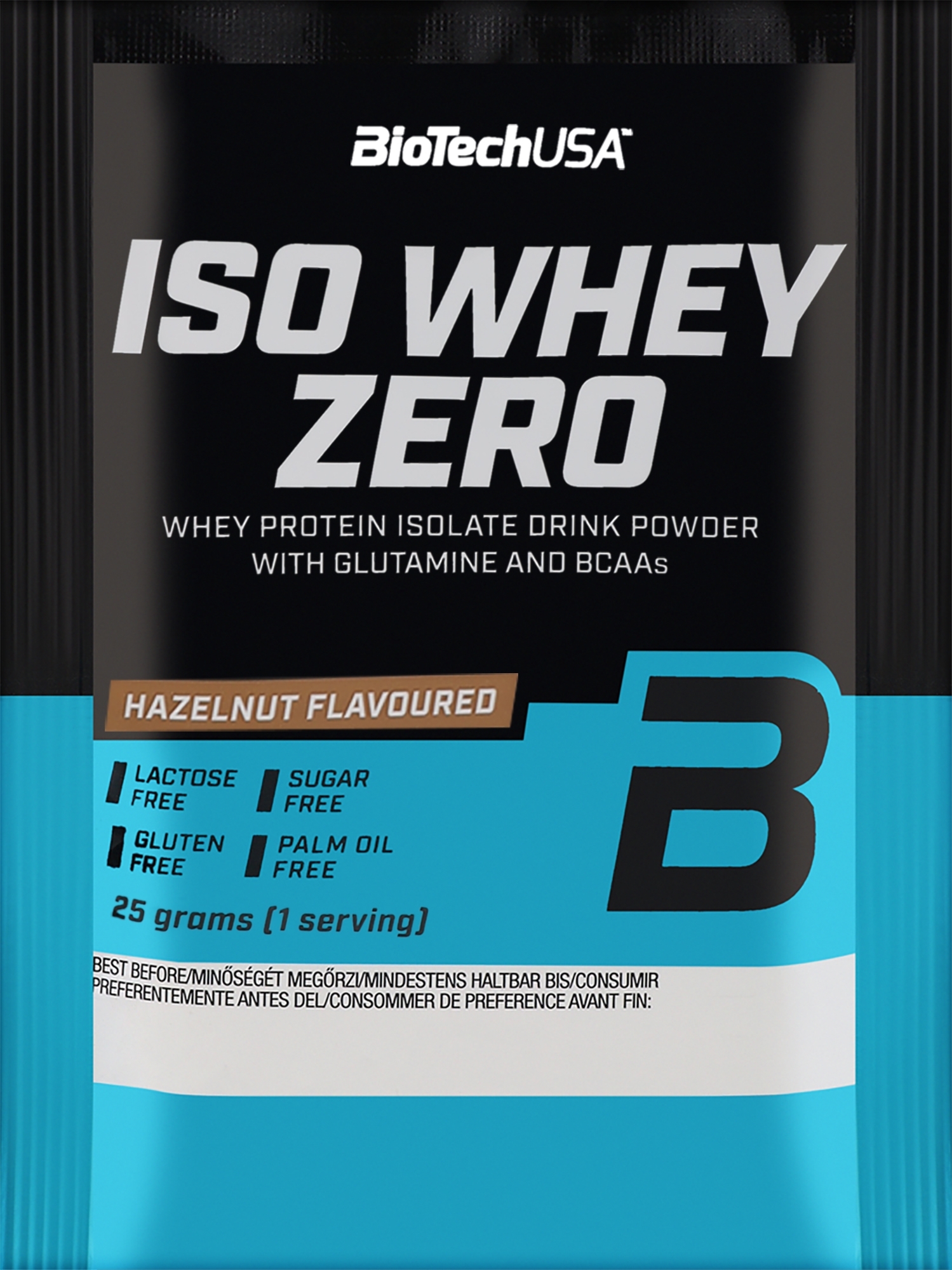 Протеїн "Горіх"  - BiotechUSA ISO Whey Zero Lactose Free Hazelnut Protein — фото 25g