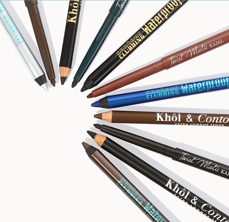 Водостійкий олівець для повік - Bourjois Contour Clubbing Waterproof Eye Pencil — фото N8