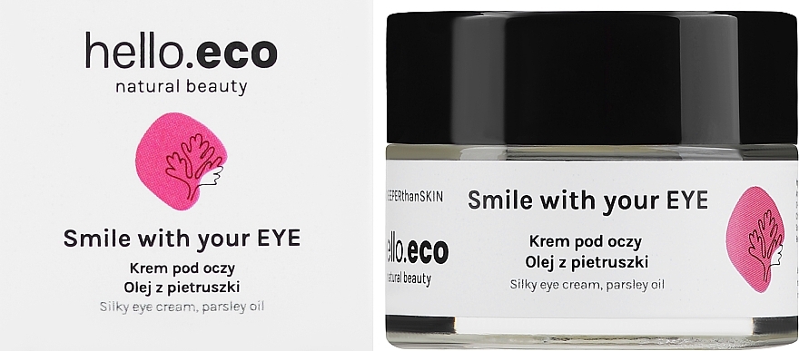 Крем для шкіри навколо очей "Петрушка і абрикоса" - Hello Eco Parsley-Apricot Eye Cream — фото N2
