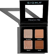 Палетка теней - Sigma Beauty Peach Pie Eyeshadow Quad — фото N1