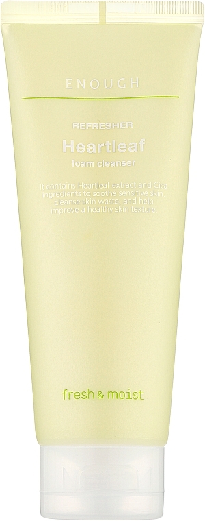 Пенка для умывания с экстрактом центеллы - Enough Refresher Heartleaf Foam Cleanser — фото N1