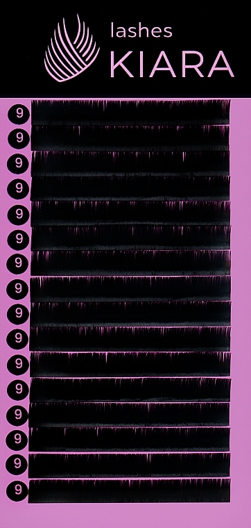 Ресницы для наращивания B 0,07 (9 mm) - Kiara Lashes  — фото N1