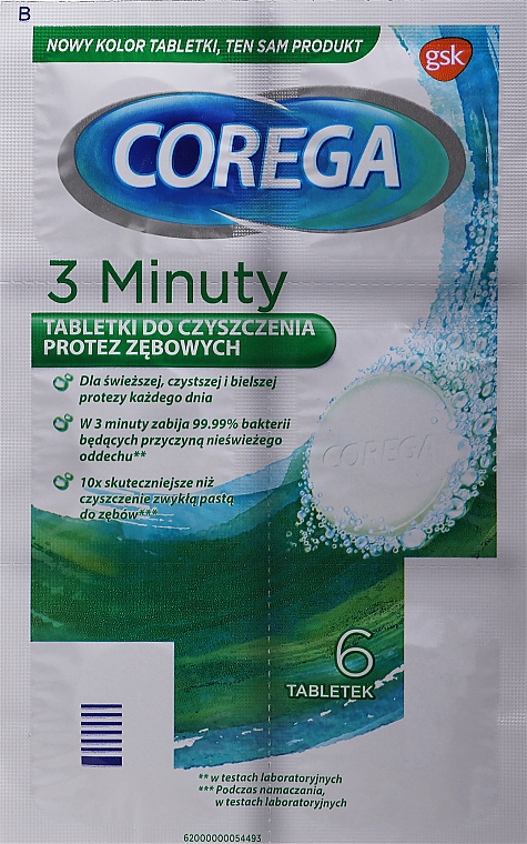 Таблетки для зубних протезів - Corega Bio Tabs Denture Cleaning — фото N1