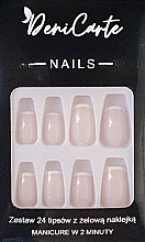 Духи, Парфюмерия, косметика Типсы квадрат, 24 шт - Deni Carte Nails 7202