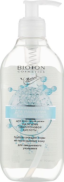 Освежающий гель для умывания для всех типов кожи - Bioton Cosmetics Nature Refreshing Gel