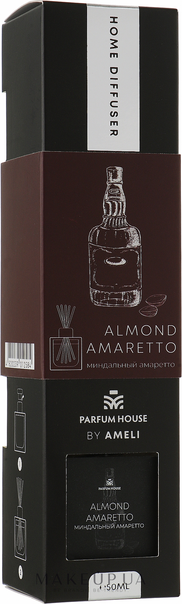 Дифузор "Мигдальний амарето" - Parfum House By Ameli Home Diffuser Almond Amaretto — фото 50ml