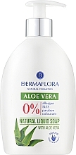 Парфумерія, косметика Рідке мило для рук - Dermaflora Aloe Vera Natural Liquid Soap
