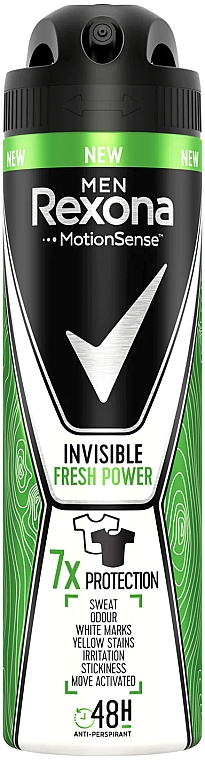 Антиперспирант-спрей для мужчин - Rexona Antiperspirant Men Invisible Fresh Power — фото N1
