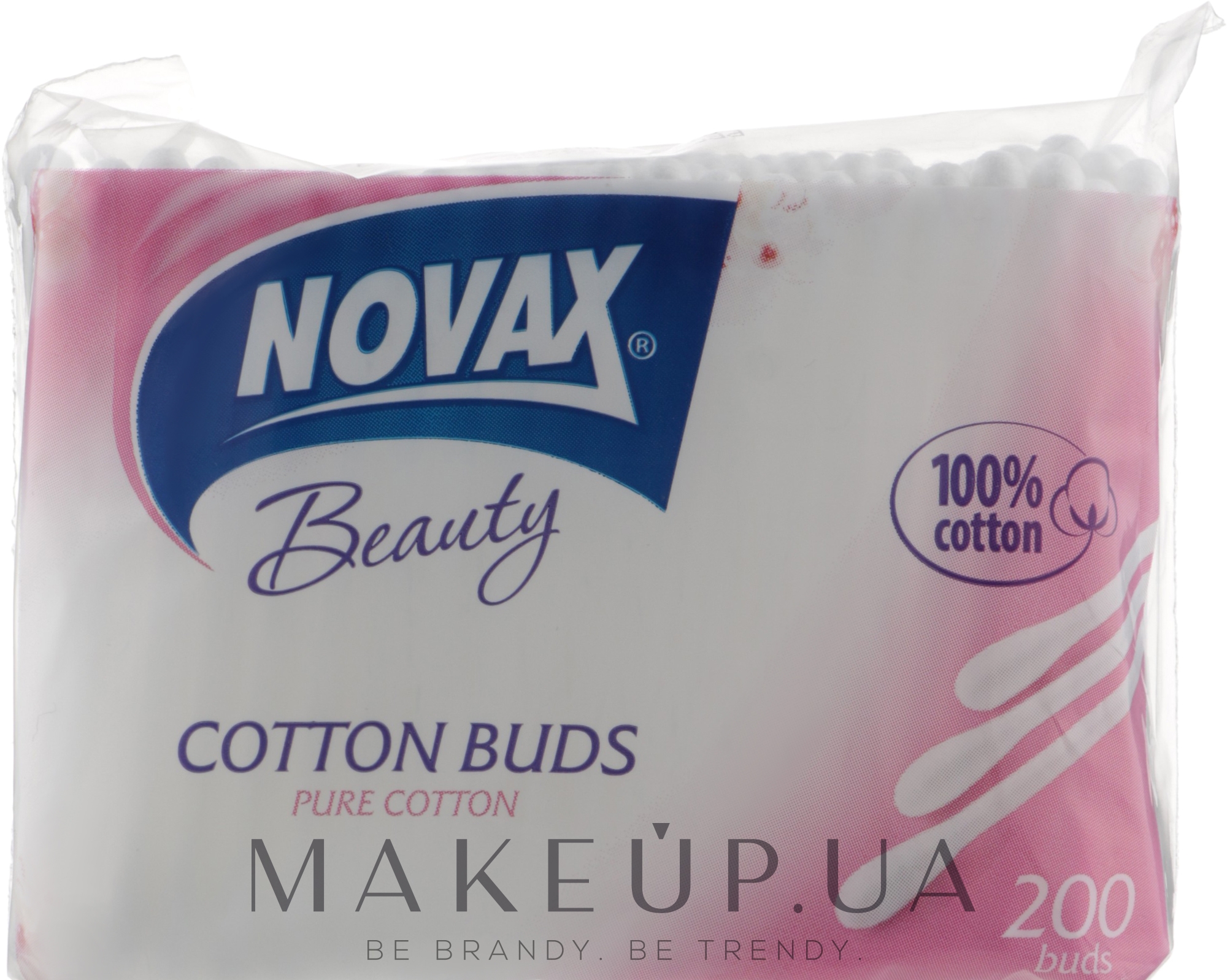Ватные палочки в полиэтиленовой упаковке, 200 шт - Novax Cotton Buds — фото 200шт