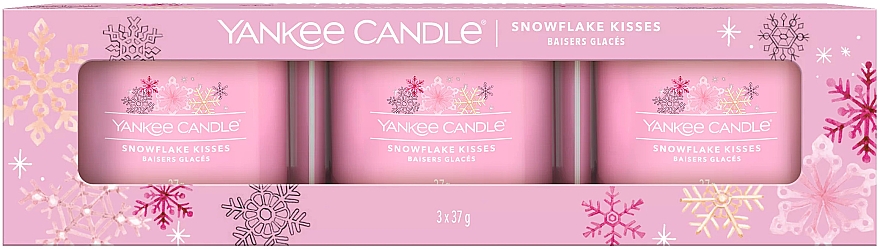 Ароматическая мини-свеча в стакане - Yankee Candle Snowflake Kisses Filled Votive — фото N3