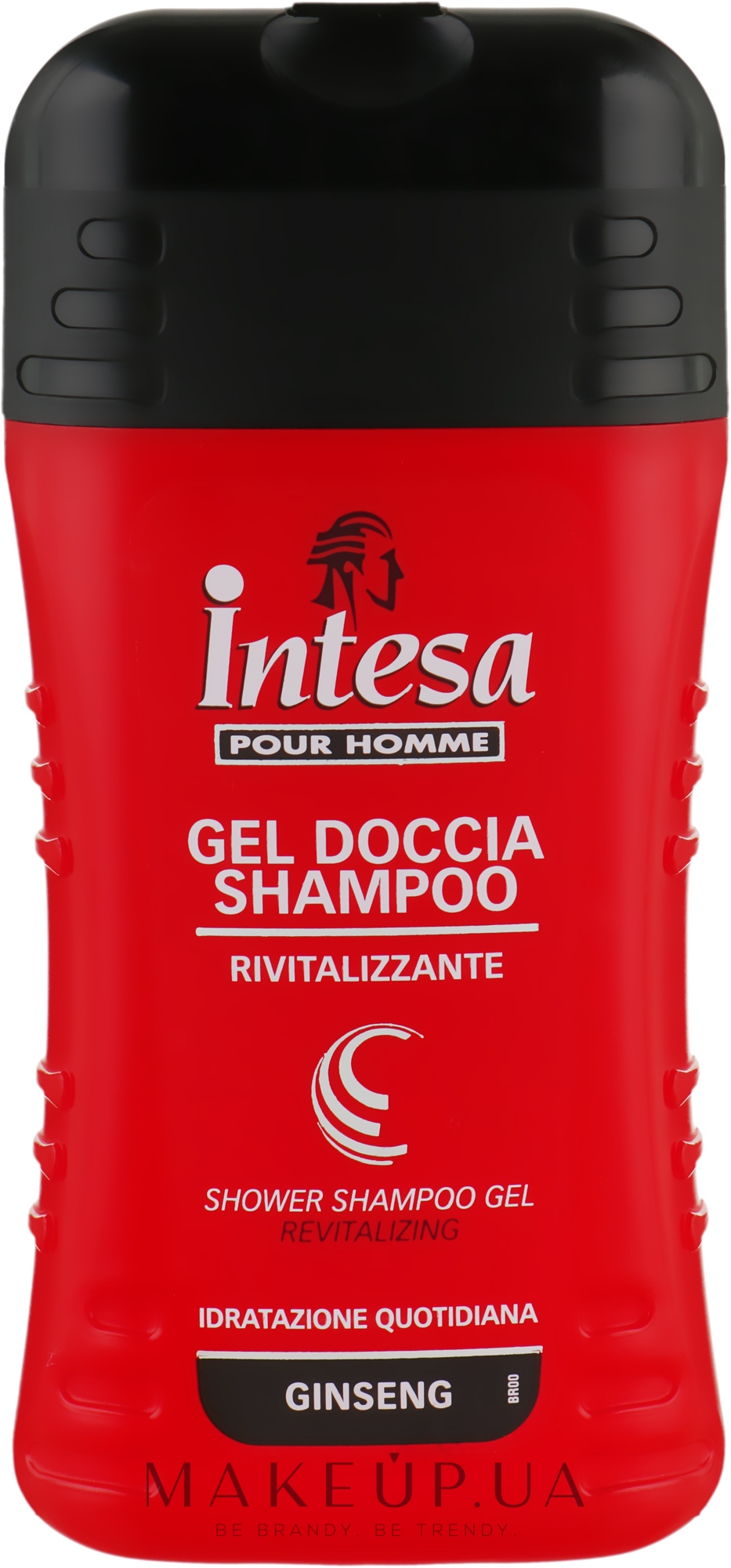 Шампунь-гель для душа c экстрактом женьшеня - Intesa Classic Black Shower Shampoo Gel Revitalizing — фото 250ml