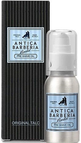 Масло перед бритьем - Mondial Original Talc Antica Barberia Pre Shave Oil — фото N1