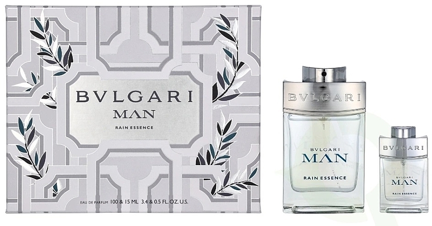 Bvlgari Man Rain Essence - Набір (edp/100ml + edp/15ml) — фото N1