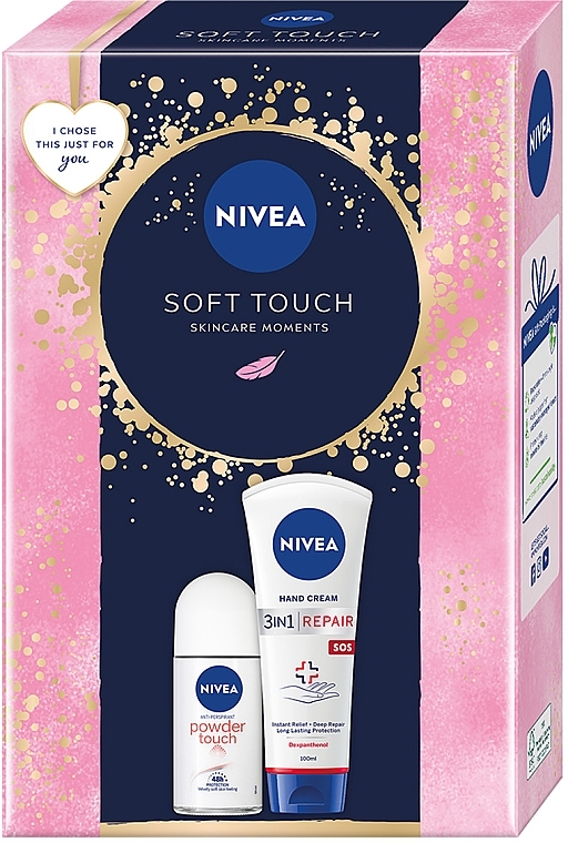 Набор женский - NIVEA Soft Touch 2024 (h/cr/100ml + deo/50ml) — фото N1