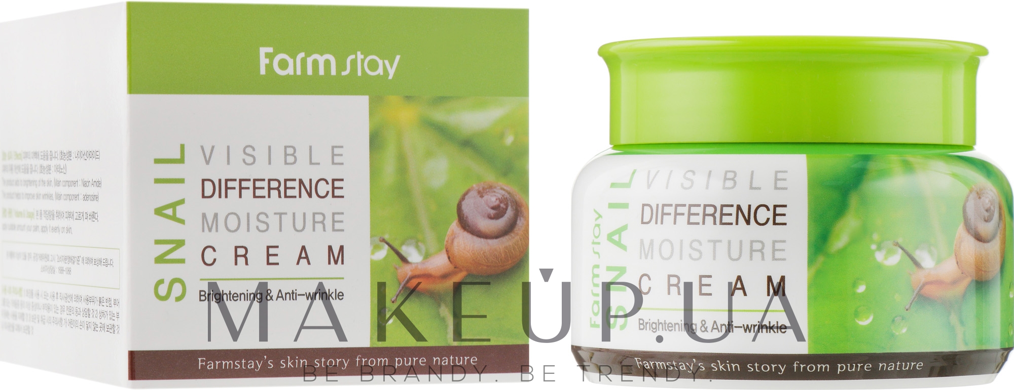 Увлажняющий крем с улиточным муцином - Farmstay Snail Visible Difference Moisture Cream — фото 100ml